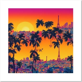 Tropical Romantic Sunset Posters and Art